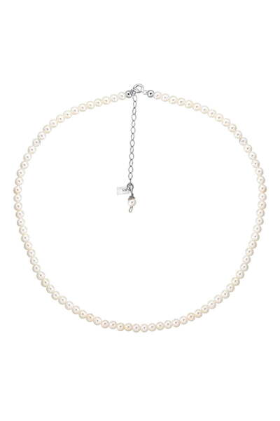 ohmygod jewelry 925 Argint Colier Perle de 4 mm la Baza Gatului si Accesorii din Argint – Classic Pearl