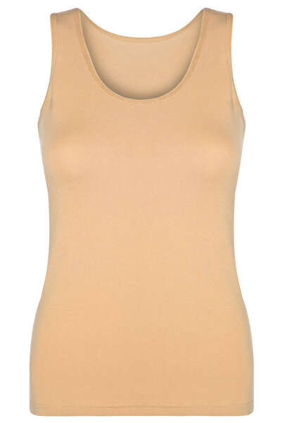 TOLIN Women's Cotton Lycra Skin Wide Thick Strap Undershirt 1216