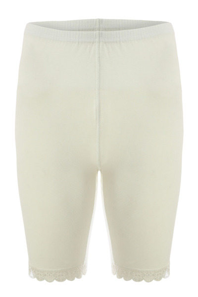 TOLIN Women's Lace Cream Tights - 100% Cotton 421