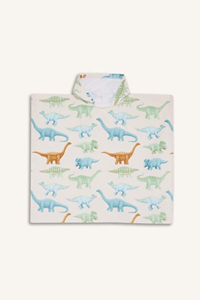 DeFacto Πετσέτα πόντσο από βαμβακερό σχέδιο για αγόρια E3925A825SM