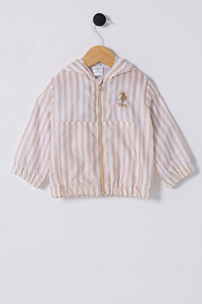 U.S. Polo Assn. Baby Boy Cream Raincoat