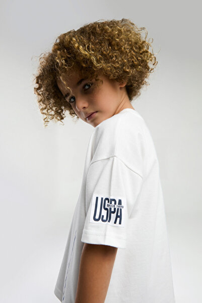 U.S. Polo Assn. Boy's White Bermuda Suit