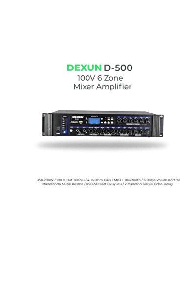 Dexun D-500 100V 700 Watt 6 Bölgeli Mikser Anfi