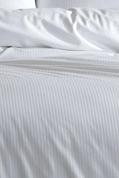 VAROL Σετ Παπλωματοθήκη με ριγέ βαμβακερά σατέν σειράς Risus