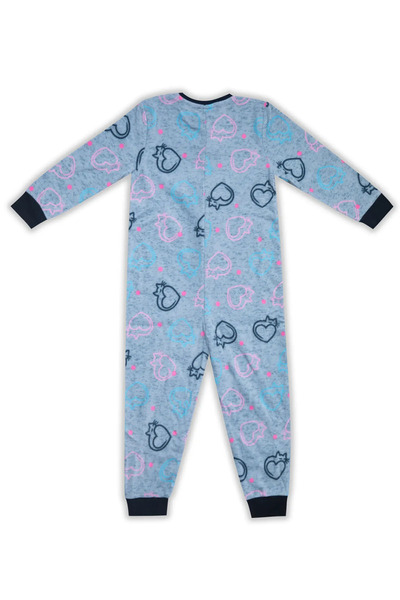 Rolypoly Girls' Fleece Jumpsuit Gray