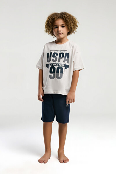 U.S. Polo Assn. Boy's Cream Bermuda Suit