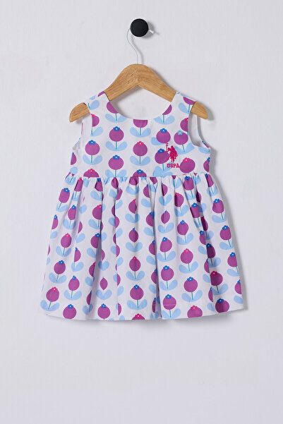 U.S. Polo Assn. U.S. Polo Assn. Kız Bebek Beyaz Elbise