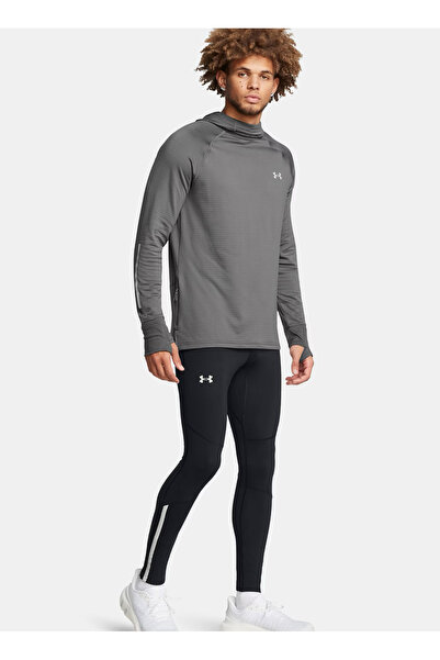 Under Armour Siyah Erkek Lastikli Bel Dar Kalıp Tayt 1386678-001 UA LAUNCH ELITE CW TIGH