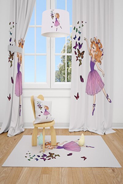Talia Home ستارة خلفية لغرفة البنات على شكل فراشة 2 أجنحة Tla-173
