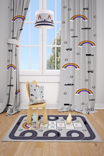 Talia Home Дитяча та дитяча кімната з візерунком веселки - 2 крила Tla-111