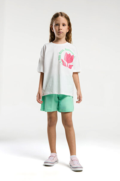 U.S. Polo Assn. Lány krémszínű rövidnadrág szett