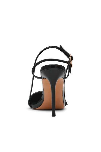 Steve Madden Womens Deagan Black Patent Heels