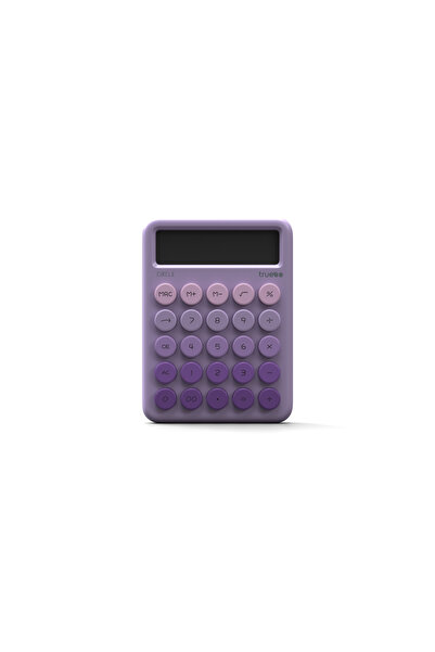 truebo Circle Mor Renkli 12 Haneli Yuvarlak Tuşlu 4 Fonksiyonlu Hesap Makinesi