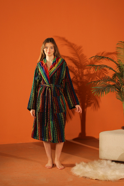 NiBU Aura %100 pamuklu bornoz