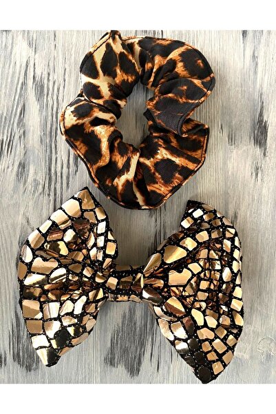 BERG ATELIER Set de 2 catarame cu model leopard