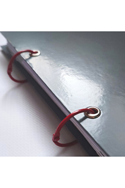 Gesso Notebook Metal Dosya Halkası Kırmızı 2 adet (30mm çap)