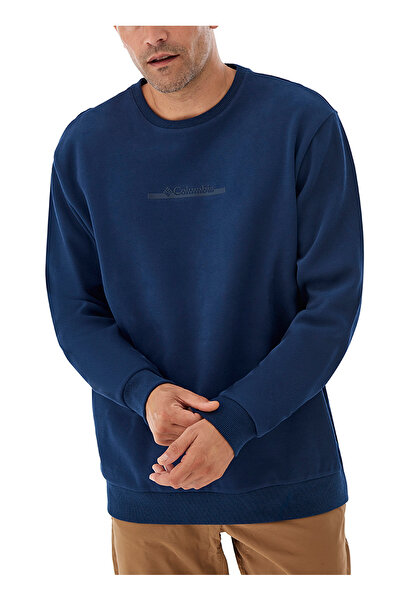 Columbia 9150120466_CS0274 Koyu Lacivert Erkek Bisiklet Yaka Normal Kalıp Sweatshirt