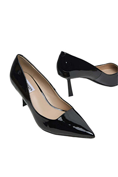 Steve Madden Womens Brynnn Black Patent Heels