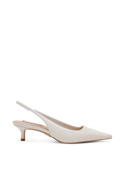 Steve Madden Womens Kari Bone Leather Heels