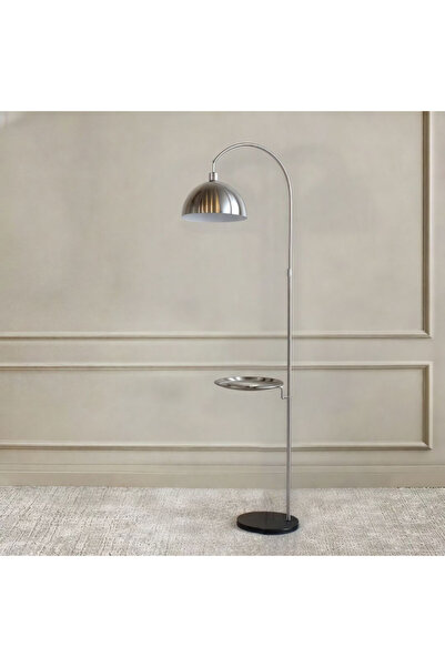Ebticar Long lampshade with steel cover and table