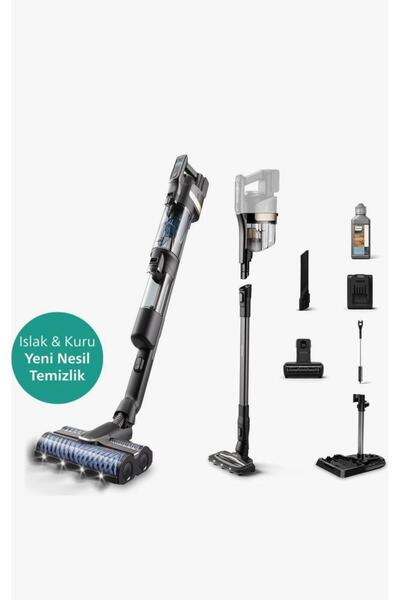 Philips Aquatrio Cordless Wet & Dry Vacuum - up to 285m², Auto-Clean System, Black - Xw9463/10