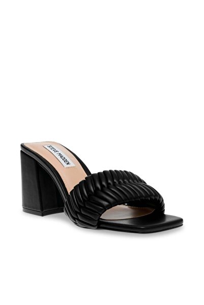 Steve Madden Womens Bankroll Black Heels