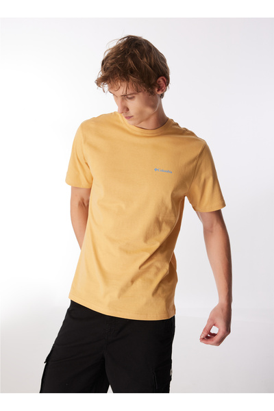 Columbia Barna férfi normál szabású nyomott mintás póló 9120841292_CS0375 CSC ROAD TRIP