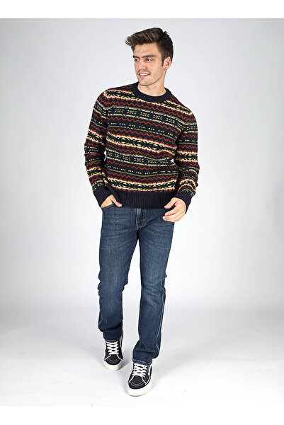 Lee Cooper Чоловічий синій светр з коміром-стійкою Regular Fit 251 LCM 241053