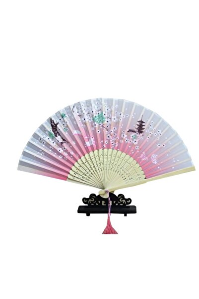 BERG ATELIER 1 Adet Yelpaze Kaliteli Siyah Özel El Yapımı Bambu