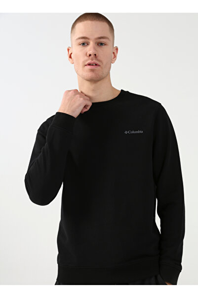 Columbia CS0204 CSC M BASIC CREW SWEATSHIRT Siyah Erkek O Yaka Normal Kalıp Sweatshirt