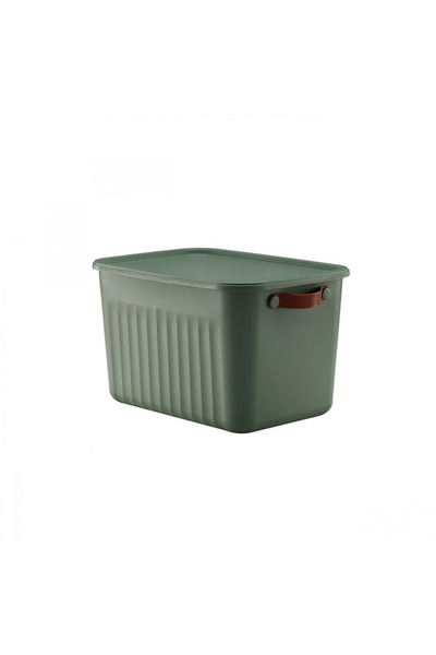 HOMİNG Multi-Purpose Soft Green Organizer Box with Lid 15 Lt