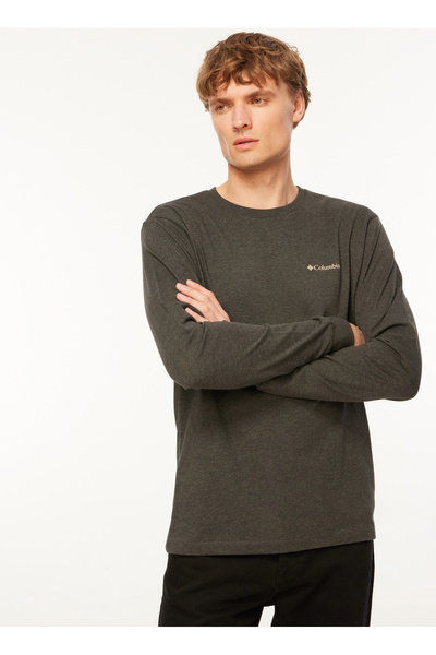 Columbia CS0354012_CS0354 Antrasit Melanj Erkek O Yaka Normal Kalıp Sweatshirt