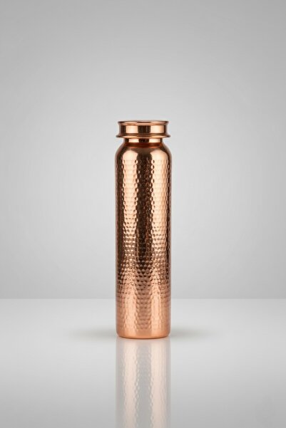 Zinnun Copper Bottle/Water Bottle Hammer Pattern 550 ml