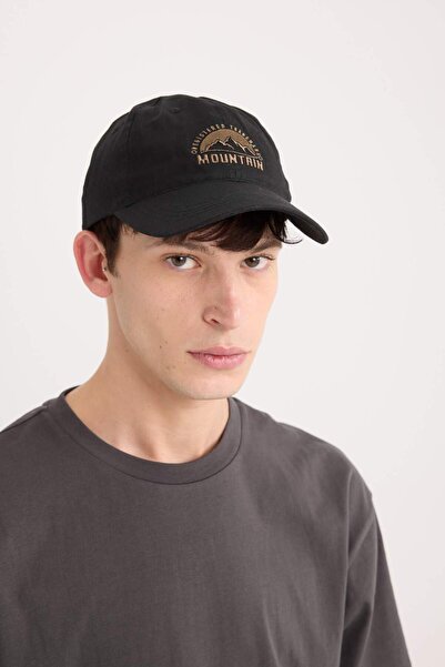 DeFacto Men's Label Printed Jean Baseball Basketball Cap D7825Ax25Sm