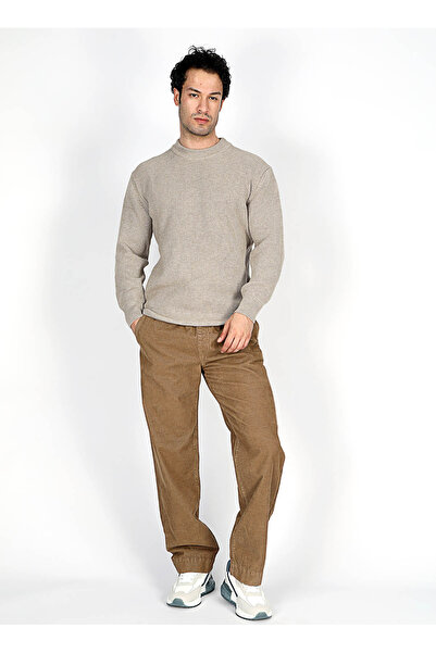 Lee Cooper Half Turtleneck Regular Fit Stone Men's Sweater 251 Lcm 241055 Ruby Stone