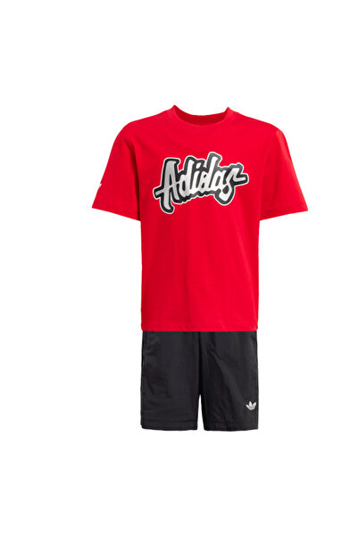 adidas ADİDAS Çocuk  EŞOFMAN TAKIMI SHORT TEE SET JC9101