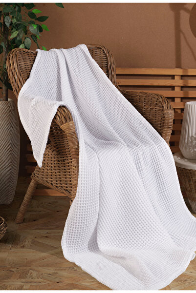 destinyhometex Waffle Desen Saçaksız Koltuk Örtüsü/tv Battaniyesi 100x200cm