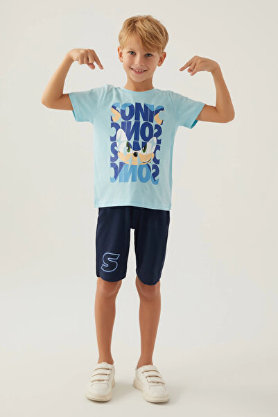 Sonic Modern Boys' Bermuda Suit - Light Blue