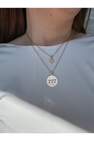 Petra Jeweils 777 قلادة من الذهب الصلب