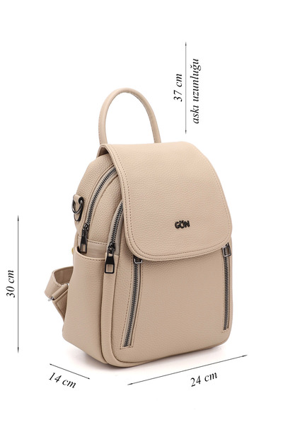 GÖNDERİ(R) Women's Beige Shoulder and Backpack