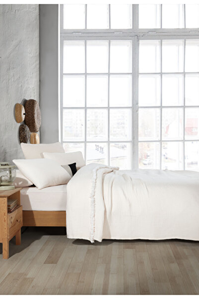 destinyhometex Ivory 6 Layer Muslin Quilt / King Size 260X280