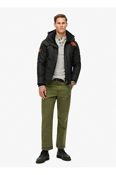 SUPERDRY Siyah Erkek Mont M5011921A02A_HOODED MTN WINDBREAKER