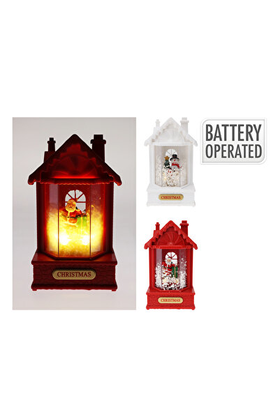 BOYNER EVDE Çok Renkli Dekoratif Obje XMS isikli Ev Kirmizi-Beyaz 2Ass.