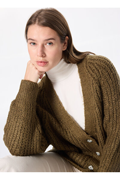 Jeep Haki Kadın Hırka C4WL-HRK4800