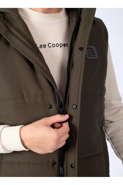 Lee Cooper Чоловічий жилет 251 LCM 235002 CASPIAN HAKİ