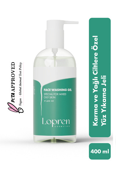 Lopren Karma ve Yağlı Ciltlere Özel Yüz Yıkama Jeli 400 ML