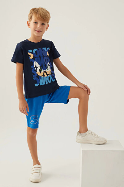 Sonic Modern Boys' Bermuda Suit - Light Blue