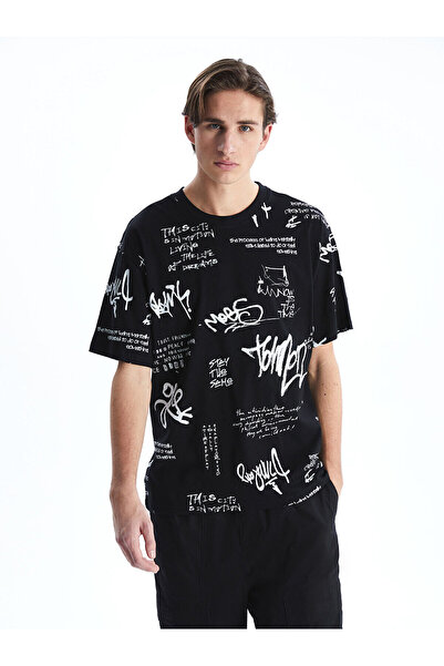 LC Waikiki Tricou pentru bărbați din bumbac pieptănat cu decolteu rotund (S5)