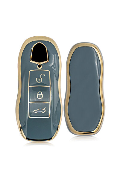 Rem Anahtar Oto Elektronik Anahtar غطاء حماية لمفتاح كايين باناميرا 3 أزرار ذ...