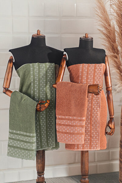 Isessia Pera 4-х предметний набір рушників для ванної кімнати 100% бавовна